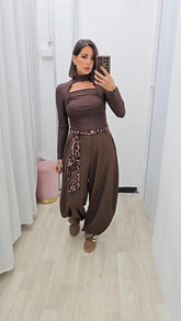 Pantalone Ballon Marrone art66659